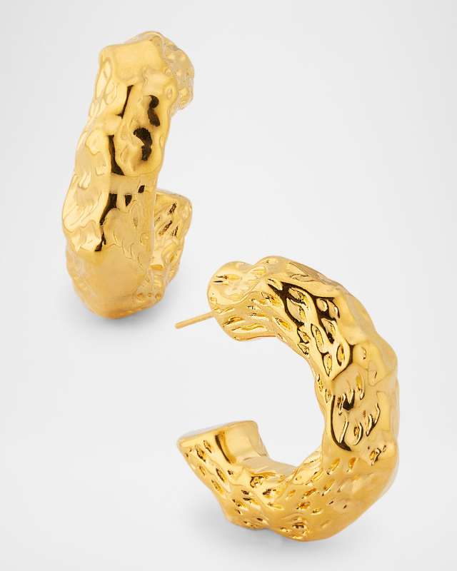 Thick Uneven Hoop Earrings